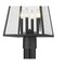 Z-Lite Broughton Outdoor Post Mounted Fixture, 4-Light, 12.5 In.W x 116.5 In.H, Black/Clear Beveled 521PHBR-519P-BK - alternate 5